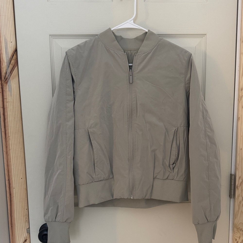 Raw Linen Non-Stop Bomber Jacket
